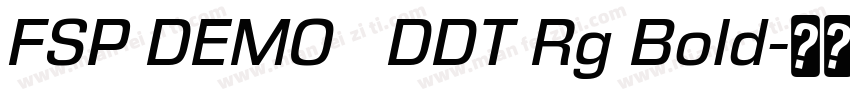 FSP DEMO   DDT Rg Bold字体转换